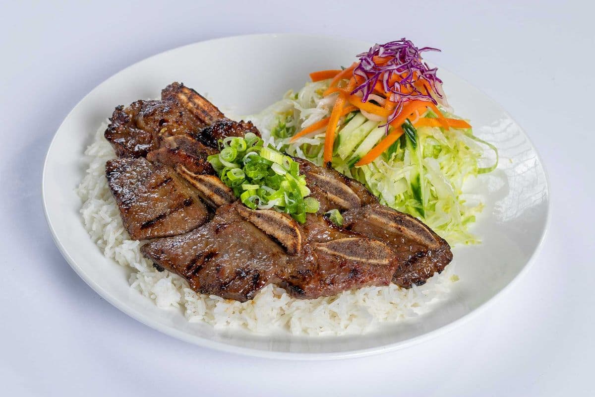 30. Charbroiled Beef Short Ribs / (Com Suon Bo)