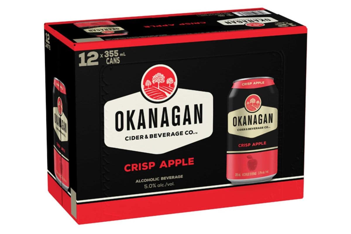 Okanagan Cider Crisp Apple (12 x 355 ml Cans)