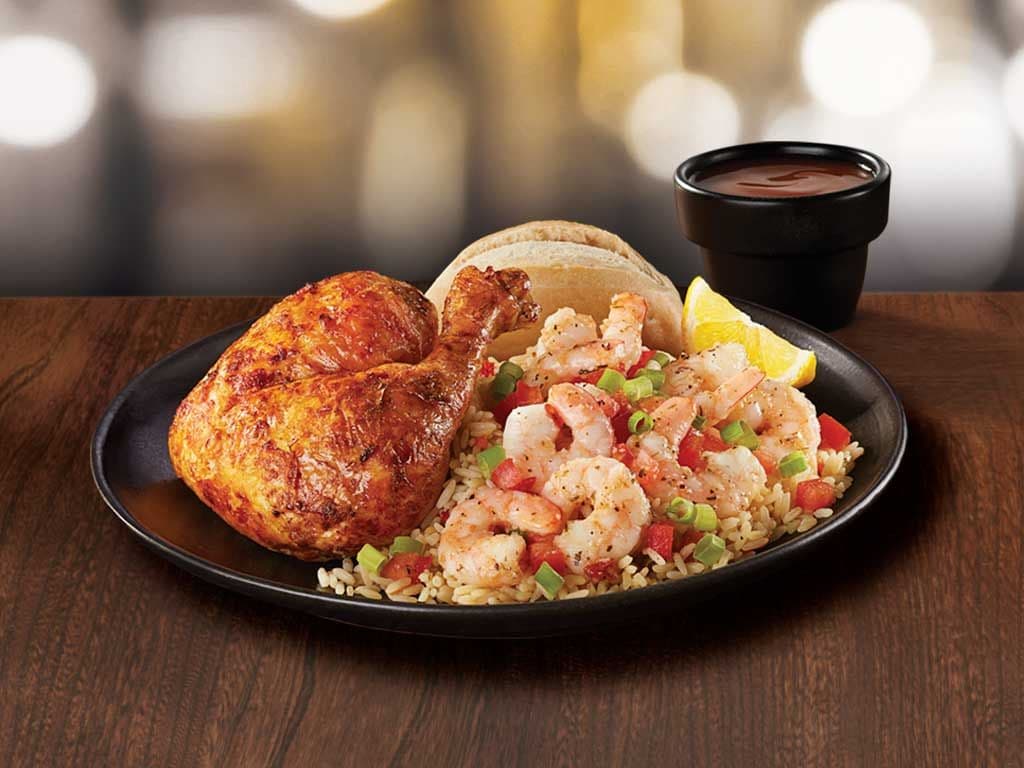 Quarter Chicken & Garlic Shrimp