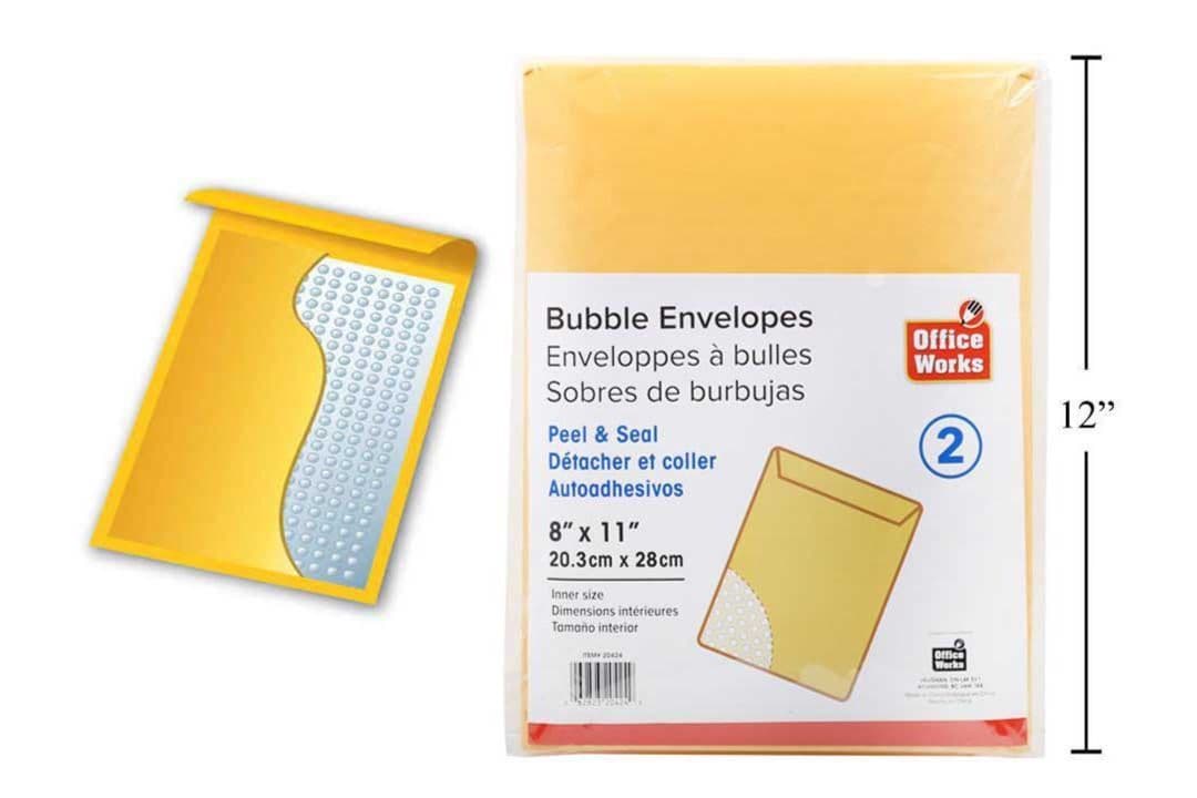 Bubble Envelope 8X11In 2Pc, CTG 20424