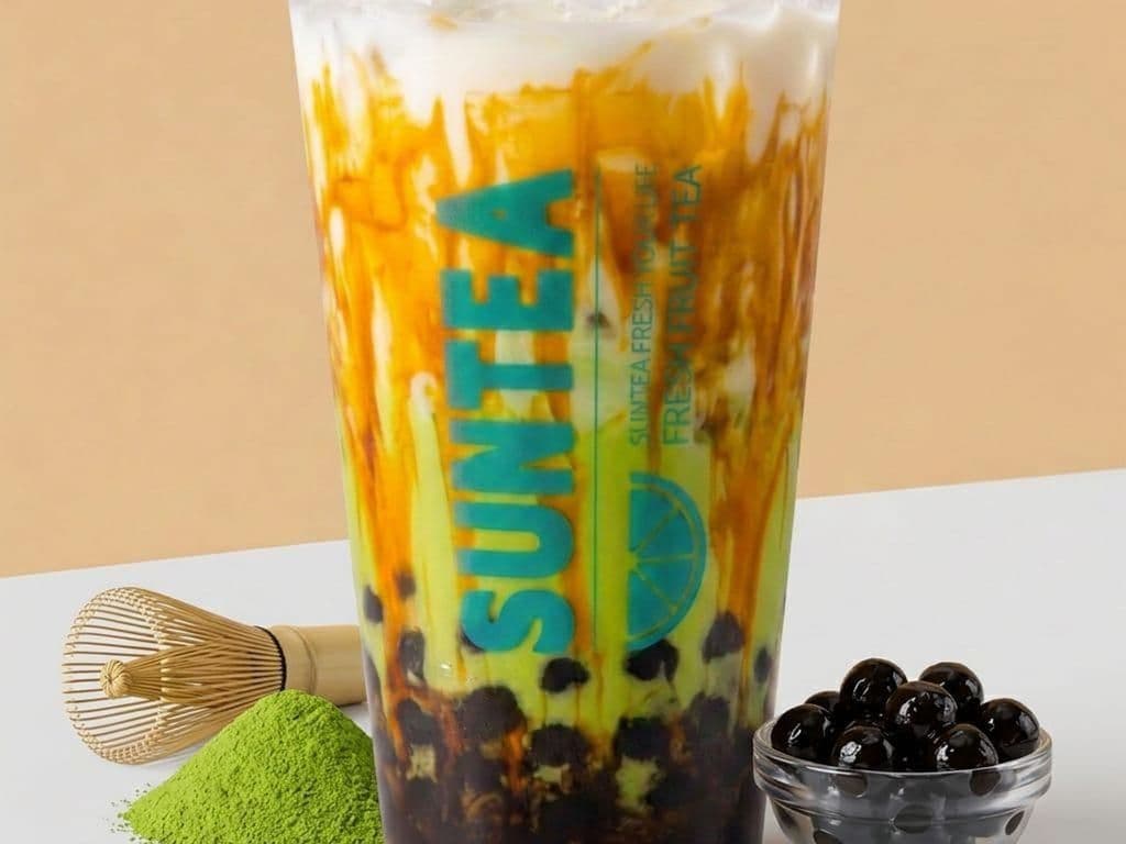 Brown Sugar Pearl Matcha Fresh Milk 黑糖珍珠抹茶鲜乳