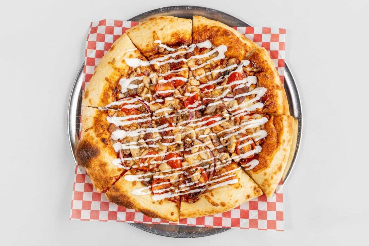 14" BBQ Bacon Chicken Ranch Pizza
