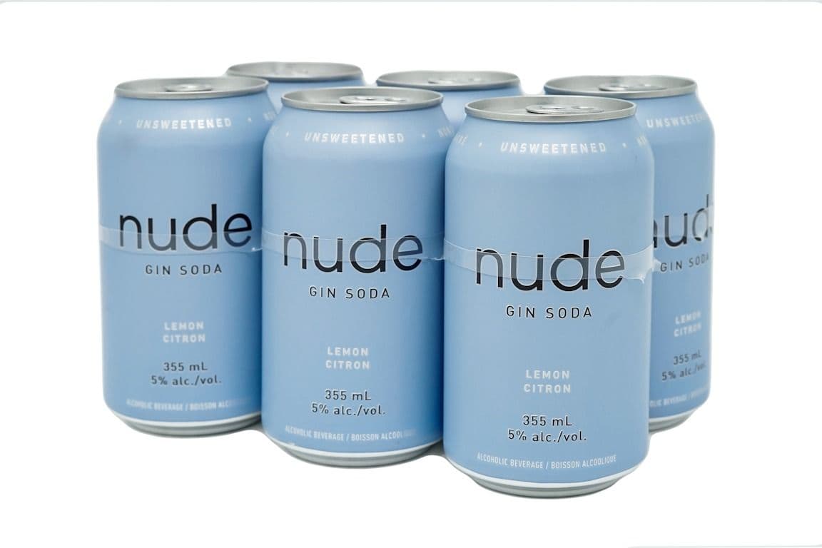Nude Gin Soda Lemon Citron (6x355mL cans) (6 x 355ml cans)