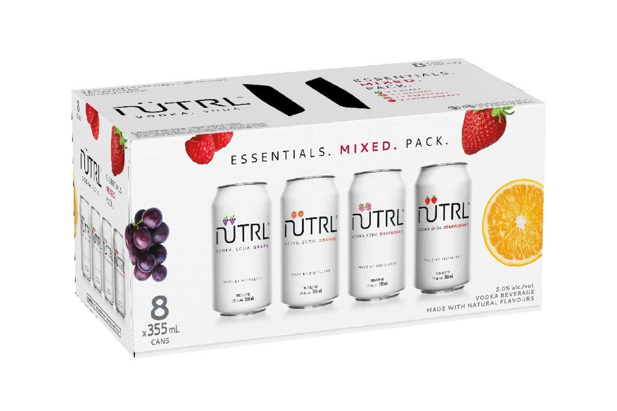 Nutrl Vodka Soda Essentials Mixed-8PK (8 x 355ml)