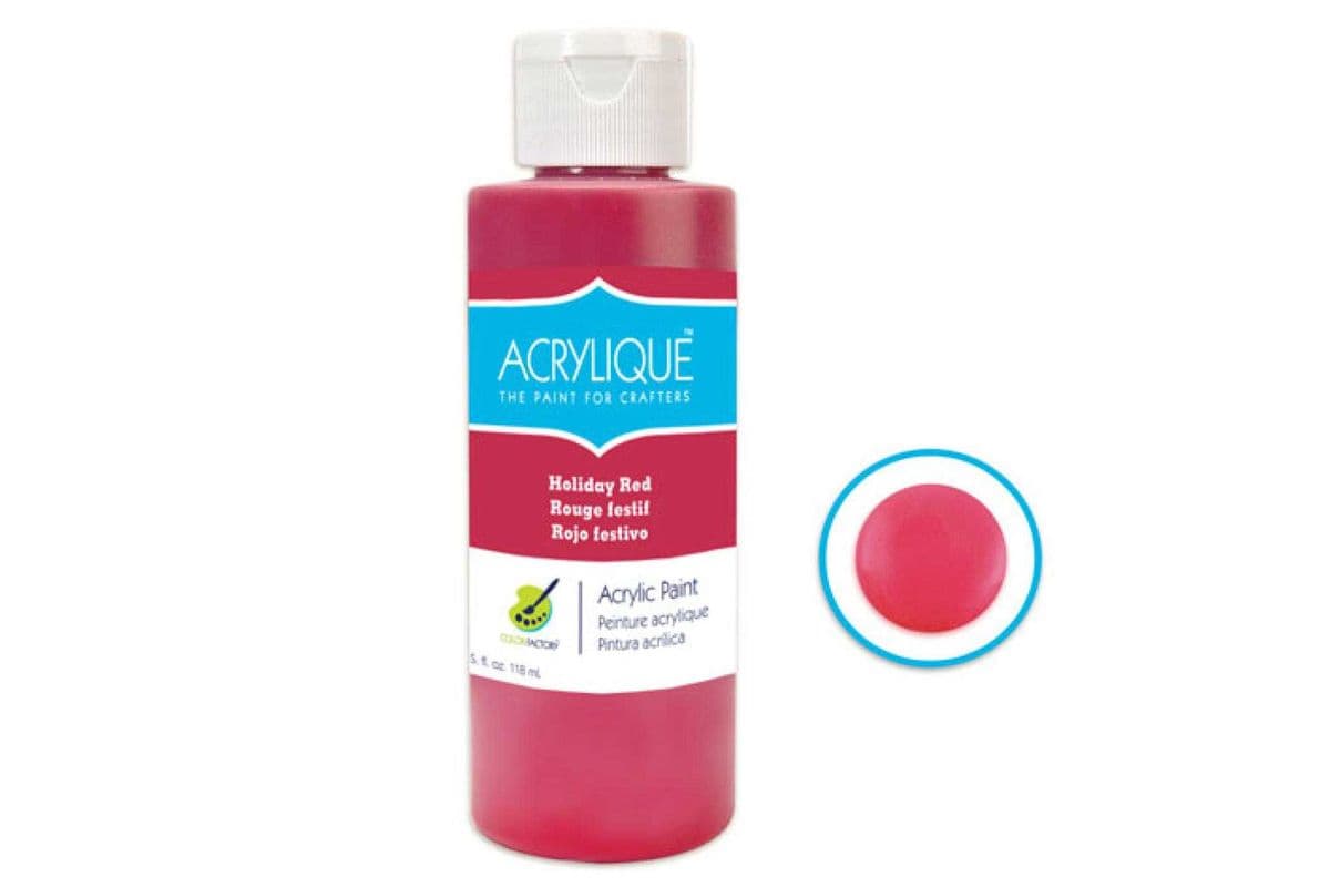Acrylique Paint 4oz: Holiday Red[CF200-035] (4 oz)