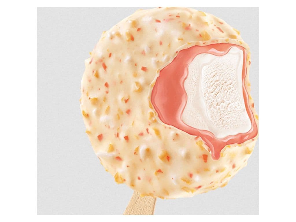 Raffaello Ice Cream Stick Triple Peach Dream Coconut White Chocolate 60ml