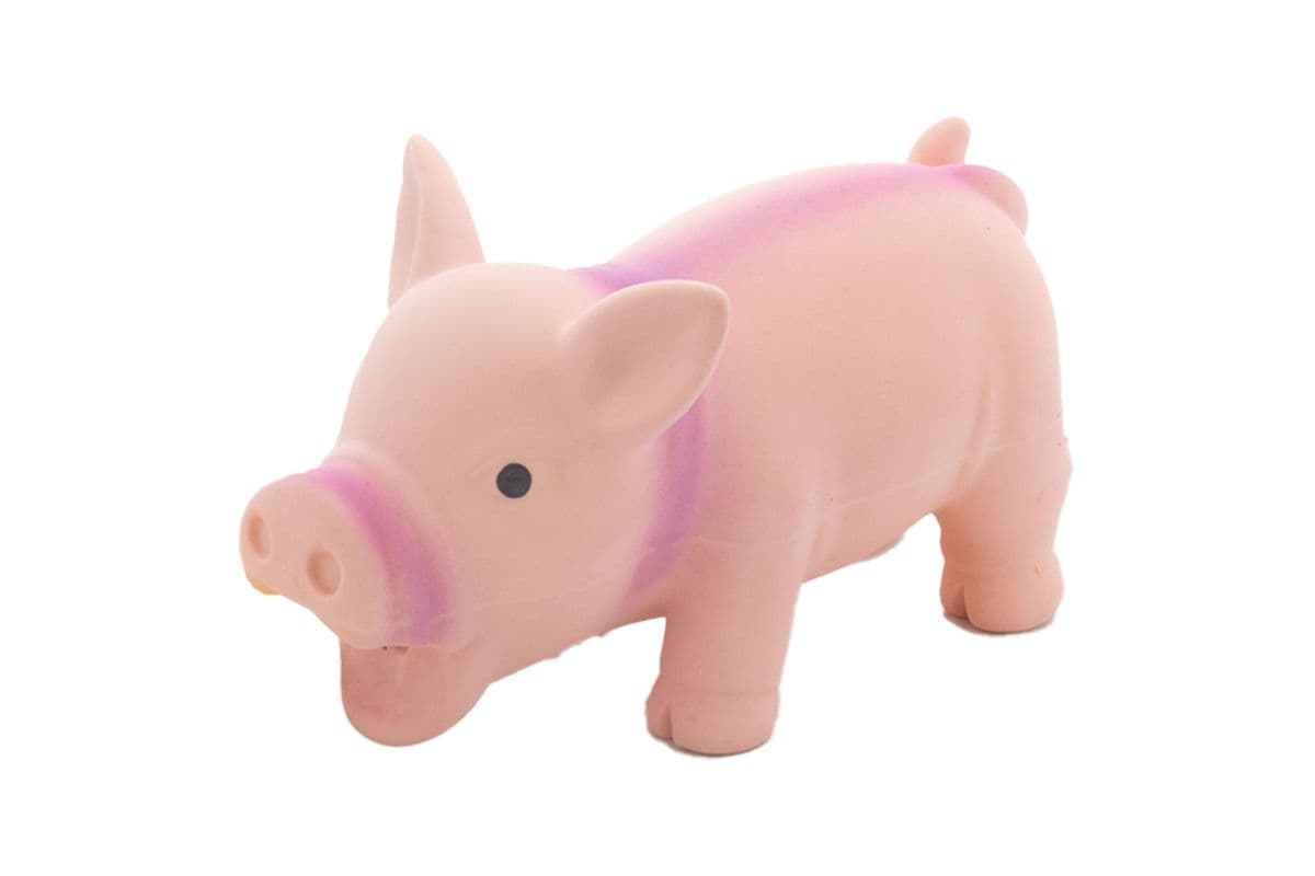 4.5" Pampered Pal Pink Pig Latex Dog Toy