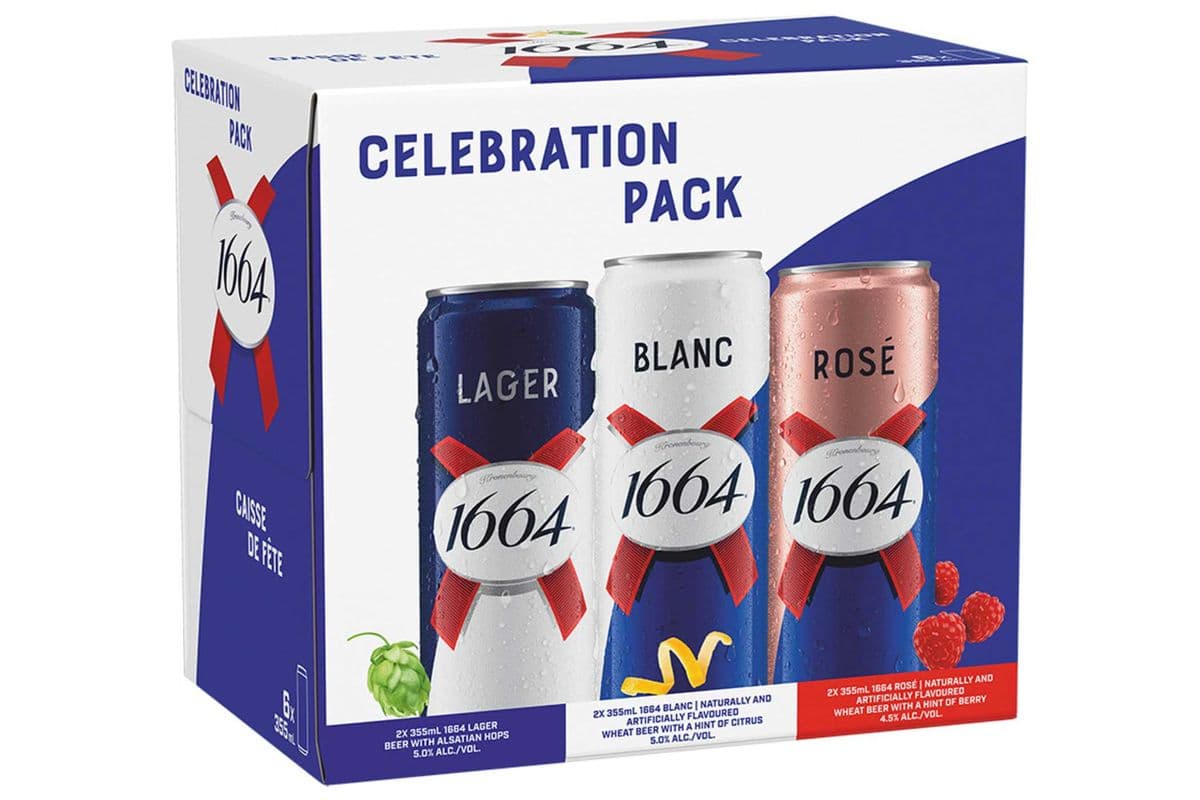 Kronenbourg 1664 Celebration Mixer Pack (6 x 355 ml Cans)