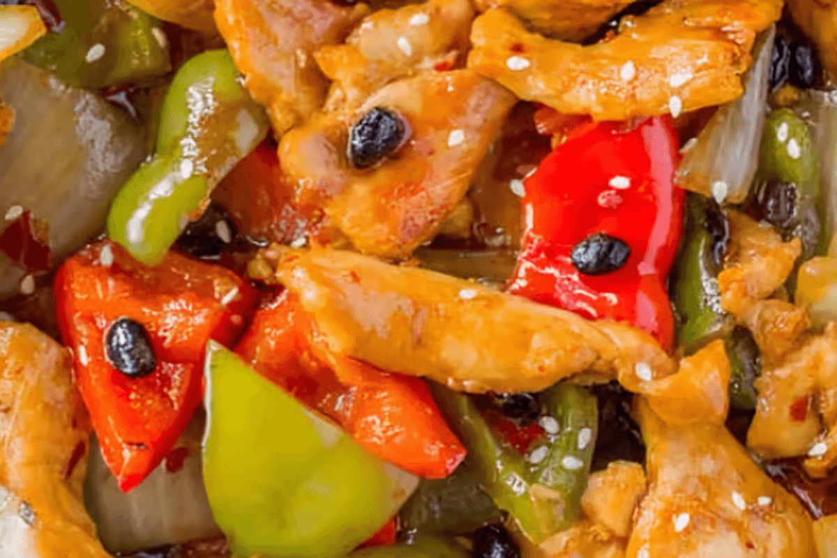Poulet avec sauce aux fèves noires / Chicken with Black Bean Sauce