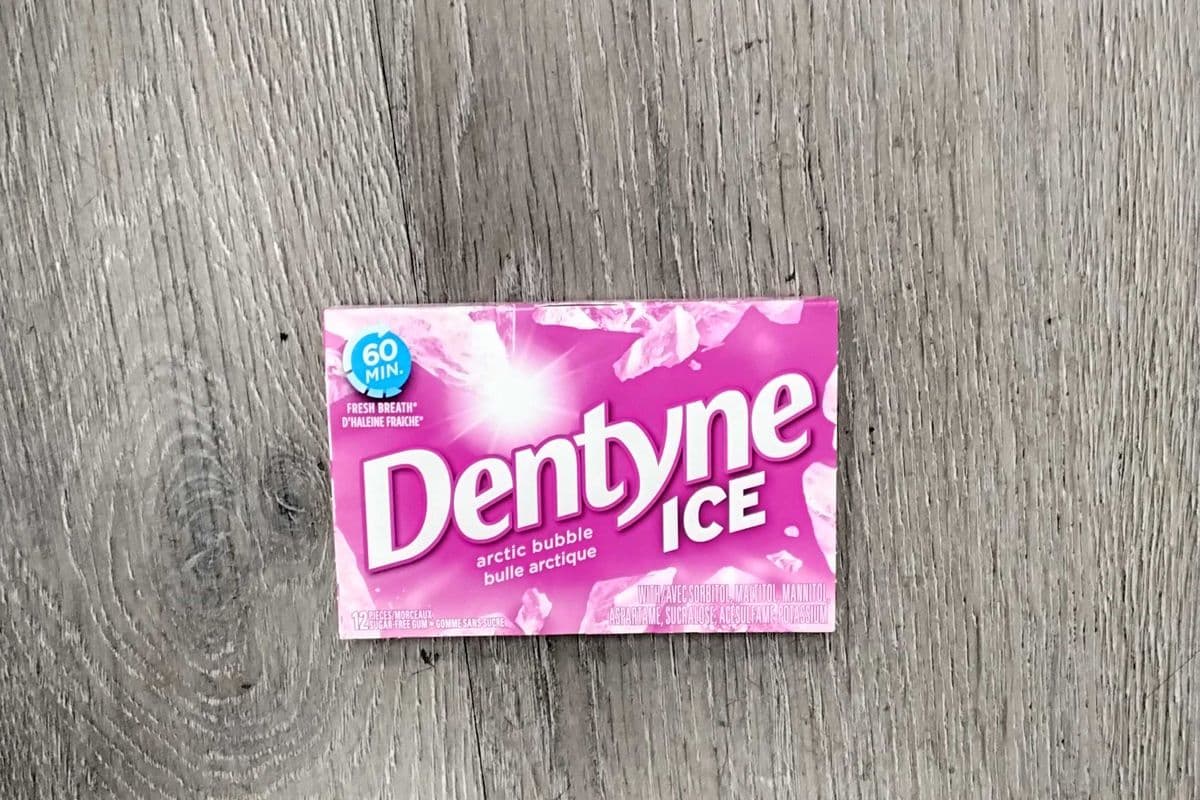 Dentyne ice arctic bubble gum (12 pieces )