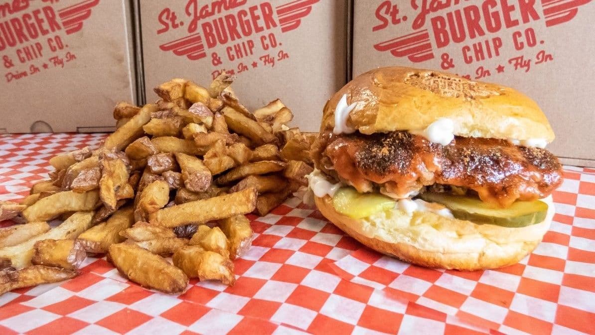 Dolly's Nashville Hot Chicken Burger