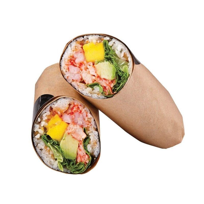 Sushi Burrito Spicy Shrimp & Mango / Sushi burrito Crevette épicée et mangue