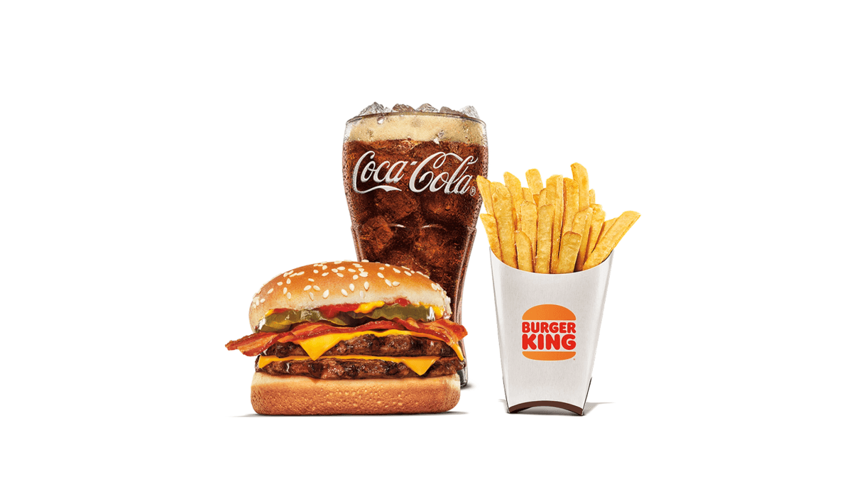 Bacon Double Cheeseburger Large Combo