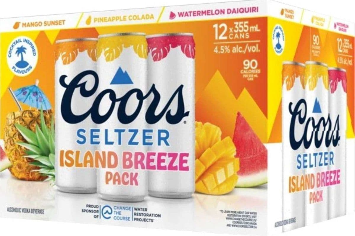 Coors Island Breeze Seltzer Variety pack, Assorted (12 x 355 ml) (1 x 355 ml)