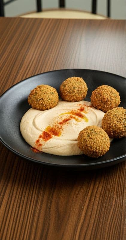 Five Falafels & Hummus (Vegan)