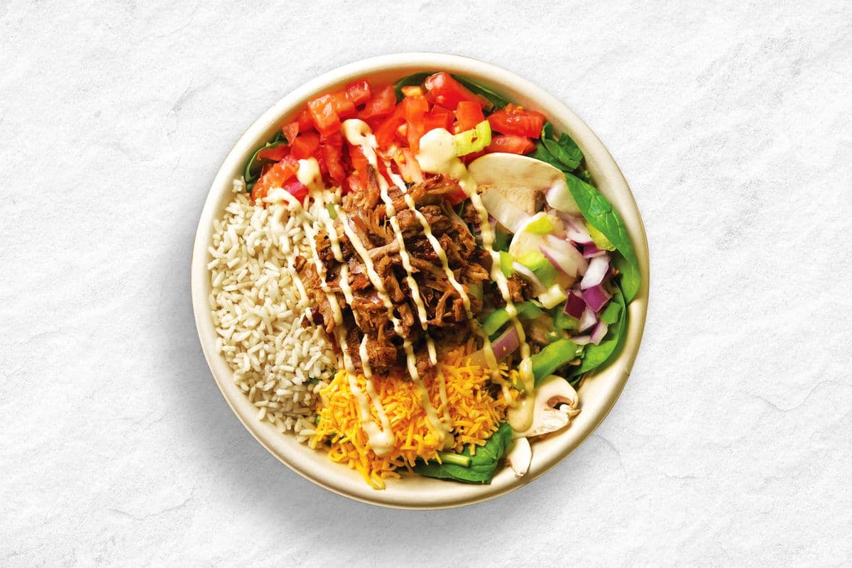 Small - Smoky BBQ Beef Brisket Rice Bowl (320 Cals)