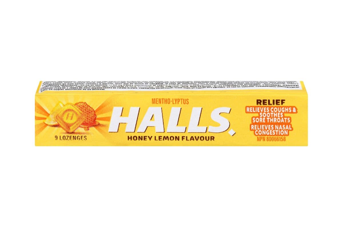 Halls Honey Lemon 9s EA 77058