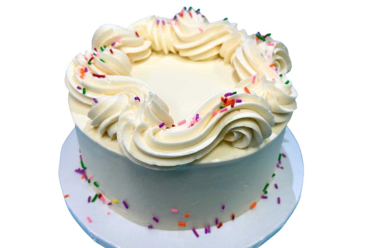 Gluten free Vegan Vanilla Sprinkle Cake