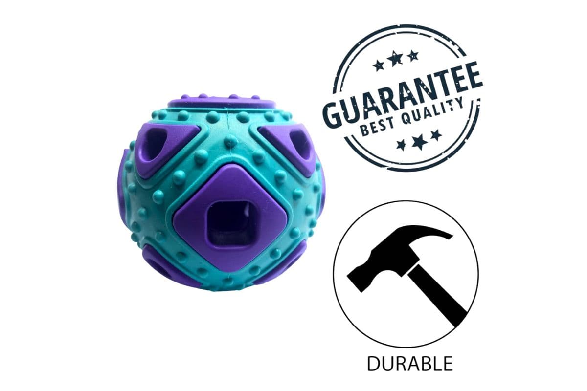 BuD'z - Rubber Astro Squared Dog Toy - Blue