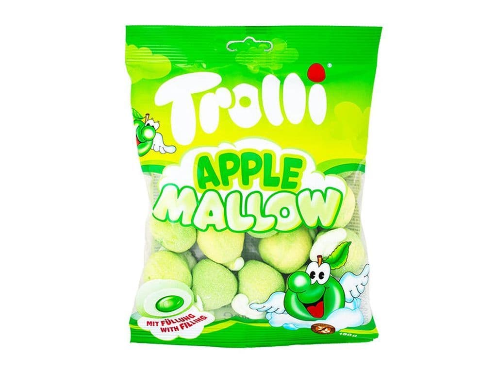 Trolli Apple Mallow 150g Tangy Juice Filled Marshmallow Candy Bag