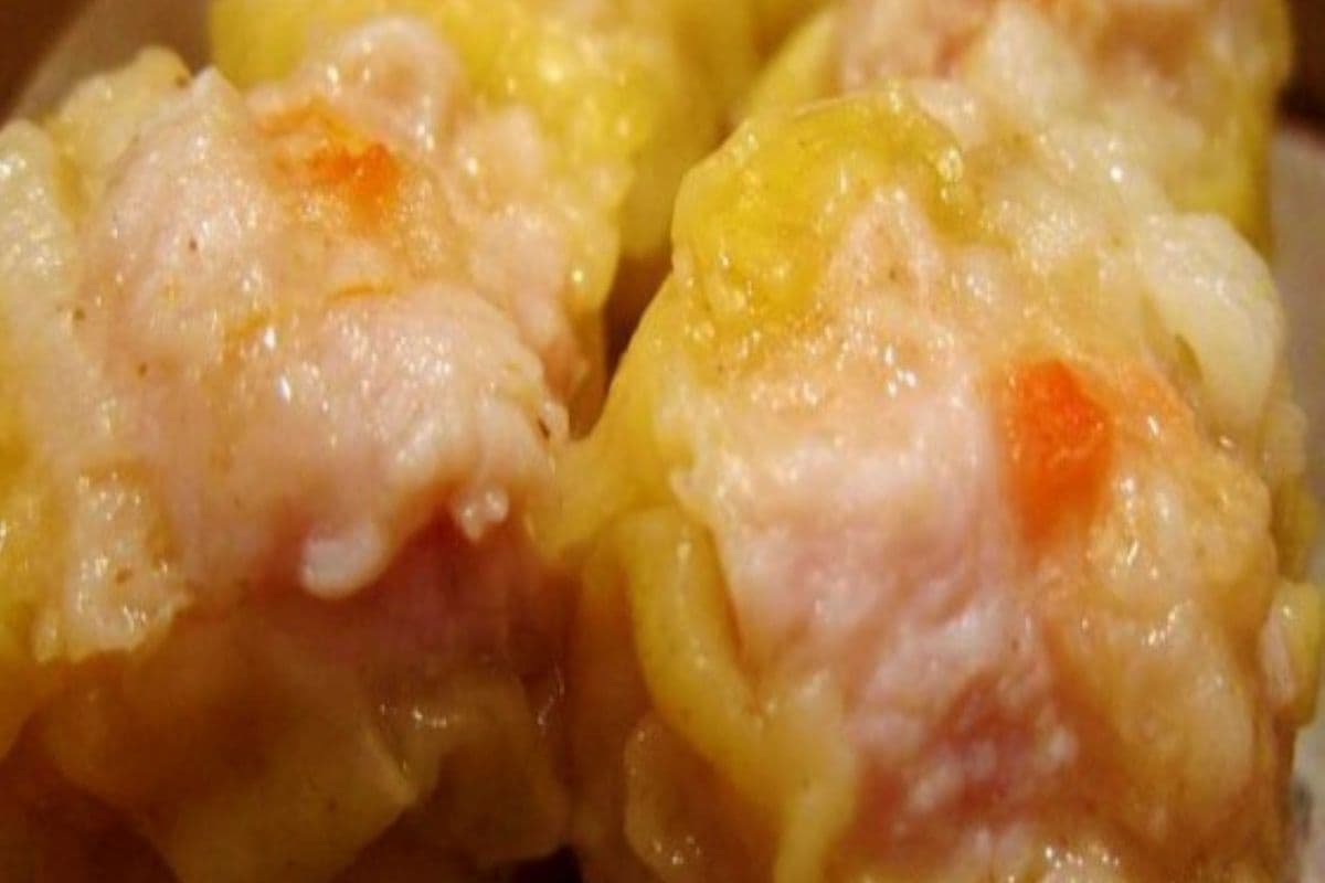 Mushroom Shumai (Steamed) (4 pcs, around 145g) (103 Cal)