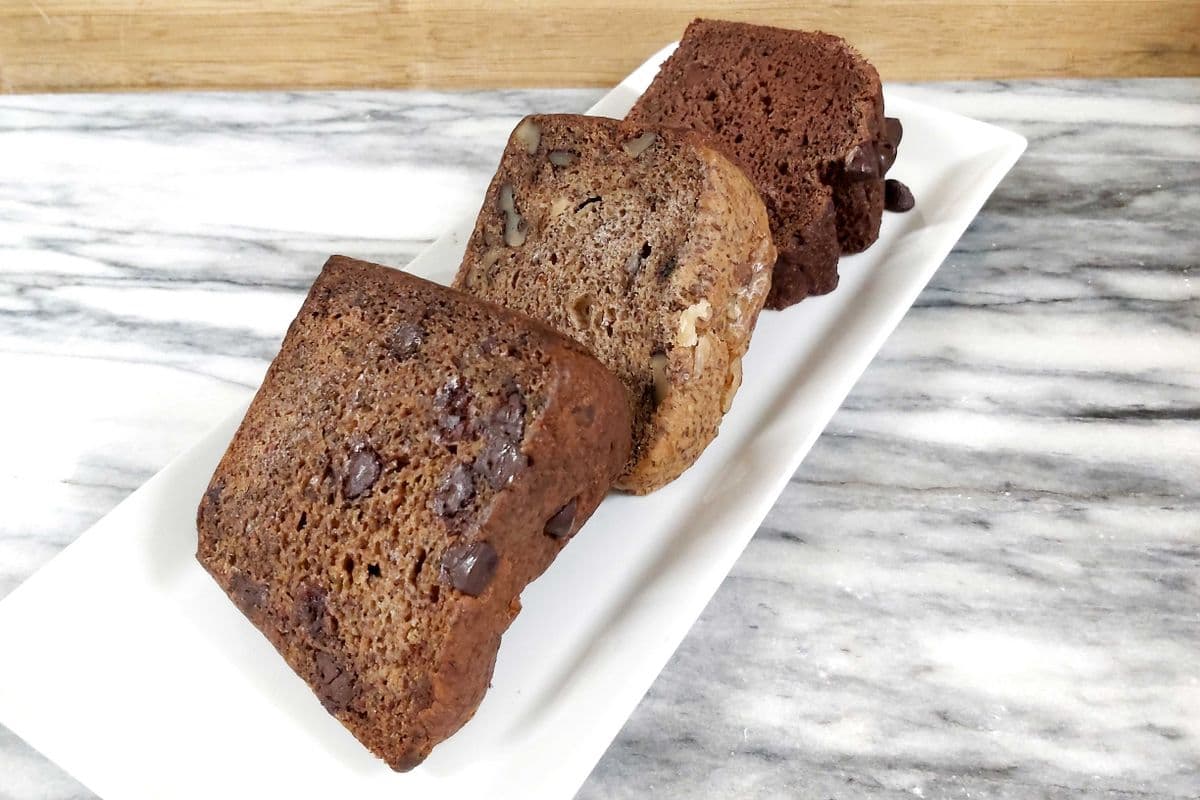 Pain aux bananes chocolat (Une tranche)