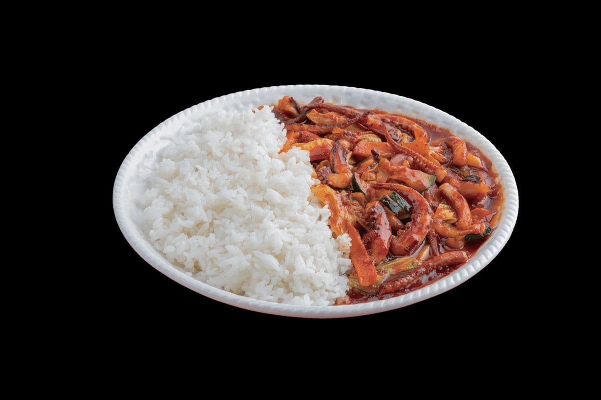 08. 오징어 덮밥 Spicy Squid Rice Bowl