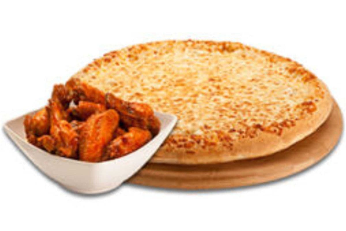 Small Pizza and 8 Wings