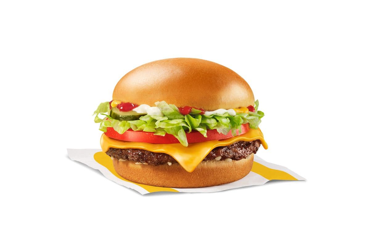 Hamburger avec fromage de luxe [340.0 Cal]