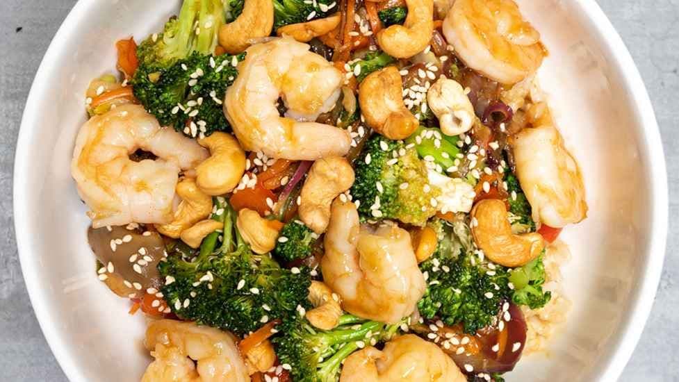Teriyaki Shrimp Rice Bowl