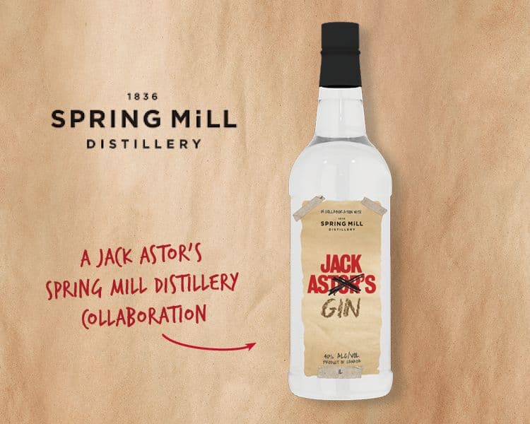 Jack Astor's & Spring Mill collaborative 1L Gin
