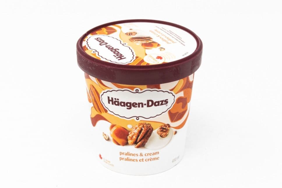 Haagen-dazs Ice Cream pralines et creème / Pralines and Cream (500 ml)