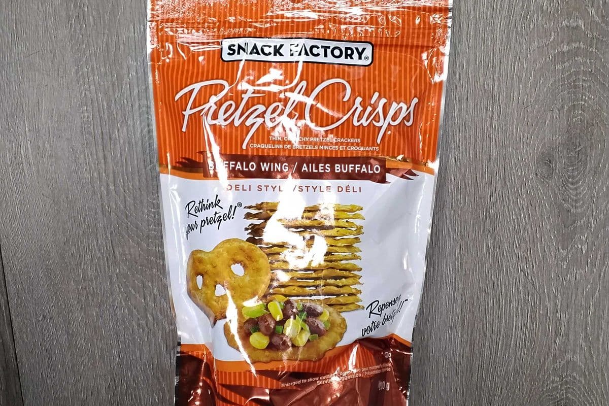 Snack factory pretzel crisps buffalo wings 200g