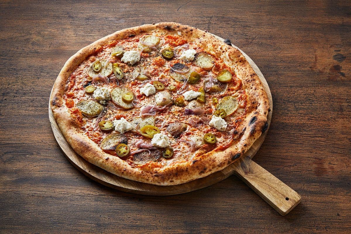 Roasted Potatoes Pizza