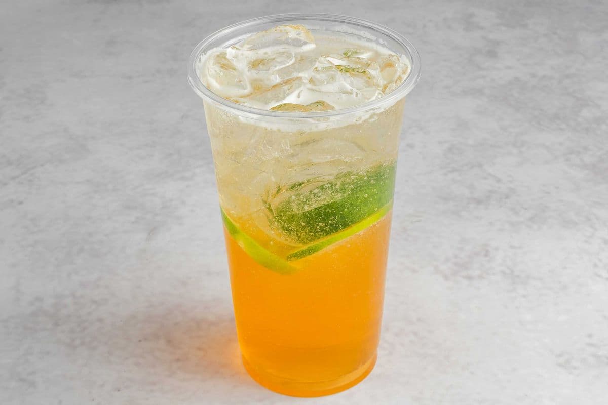 Smashed Iced Lemon Tea