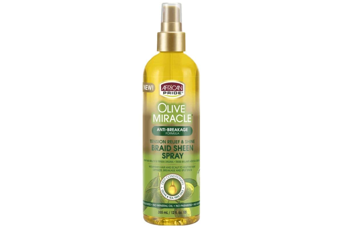 AFRICAN PRIDE Olive Miracle Braid Sheen Spray (12oz)