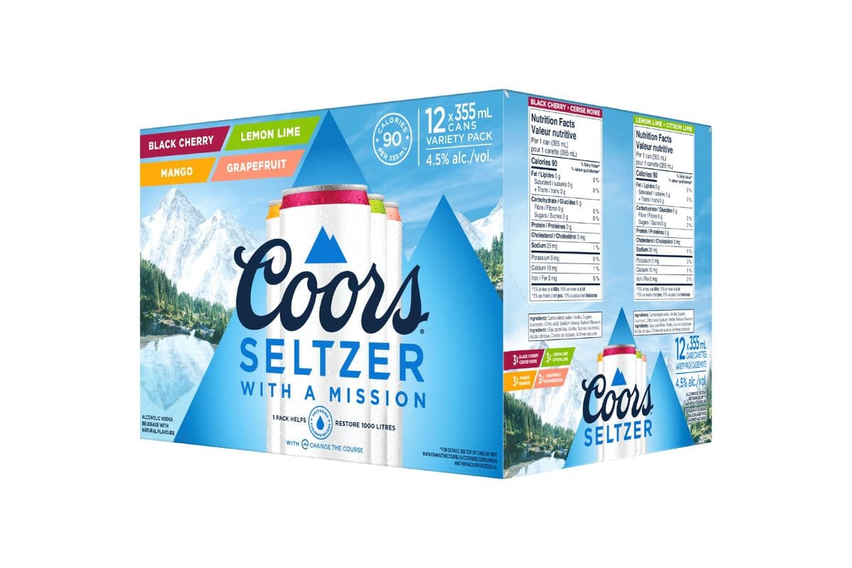 COORS SELTZER SPLASH MIXER (12 Pack)
