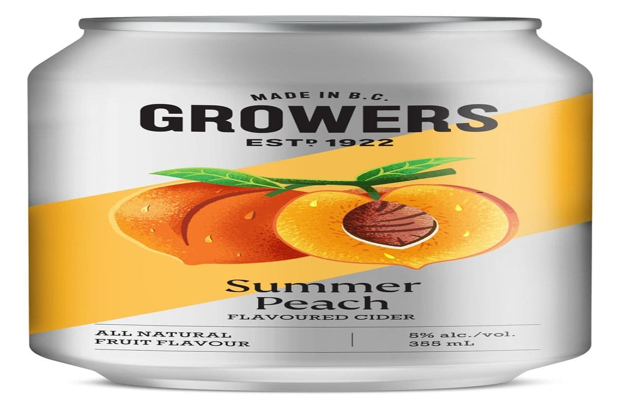 Growers Peach Cans (6 x 355ml)