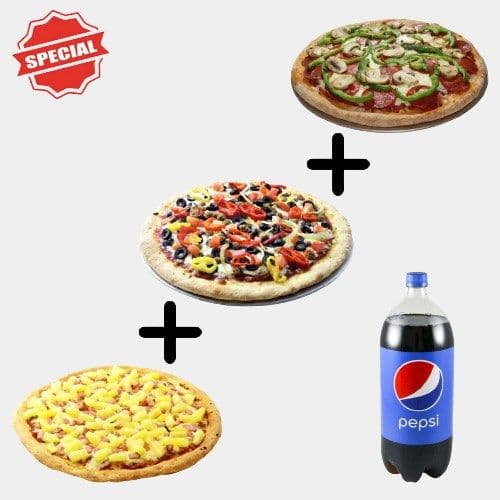 3 Pizzas Special  / Spécial 3 Pizzas