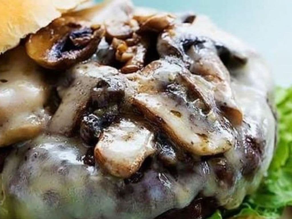 Mushroom Swiss Burger Combo