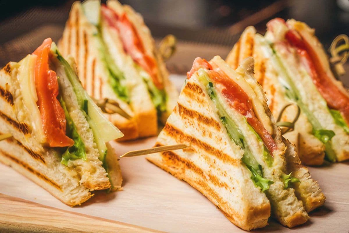 Veggie Grill Club Sandwich