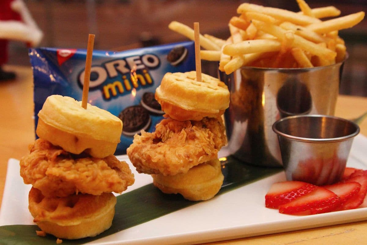 Kid's Chicken and Waffle Sliders