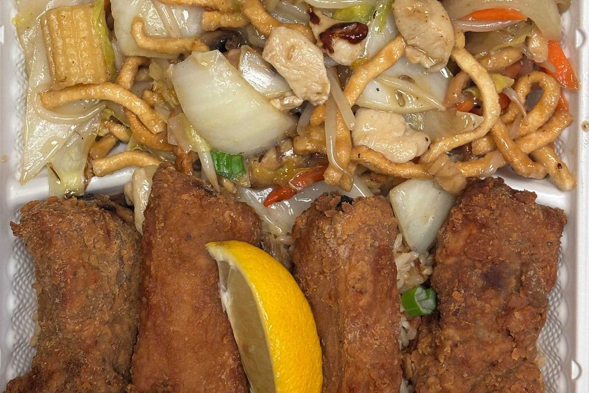 4. Bon Bon Spareribs, Chicken Chow Mein, and Chicken Fried Rice