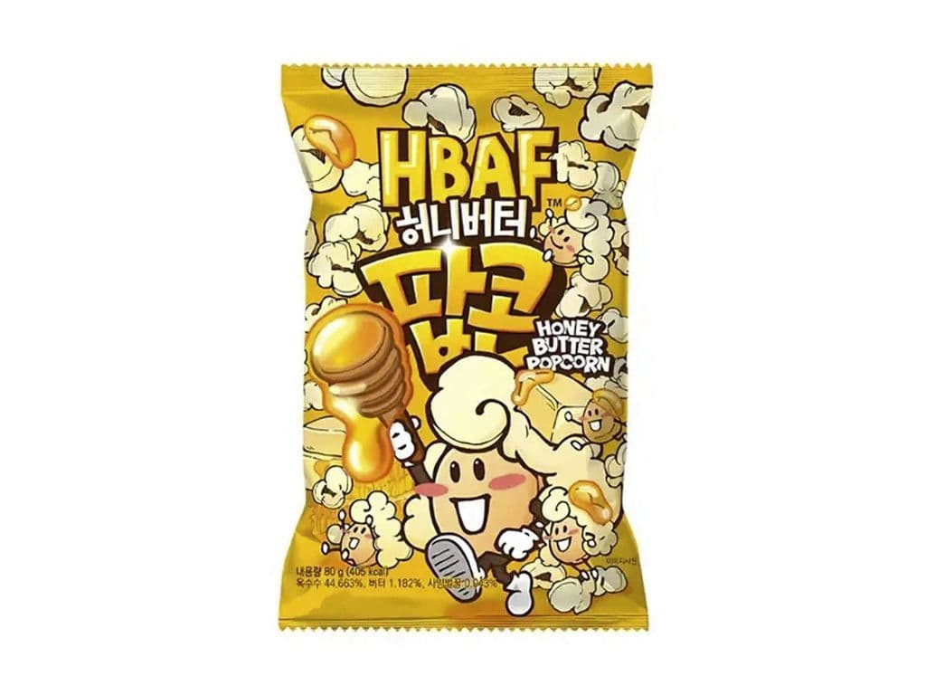 HBAF Korean Honey Butter Popcorn 80g Asian Snack