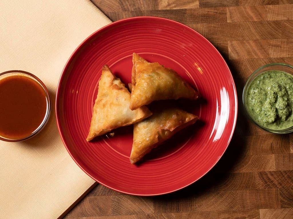 2 Veggie Samosas