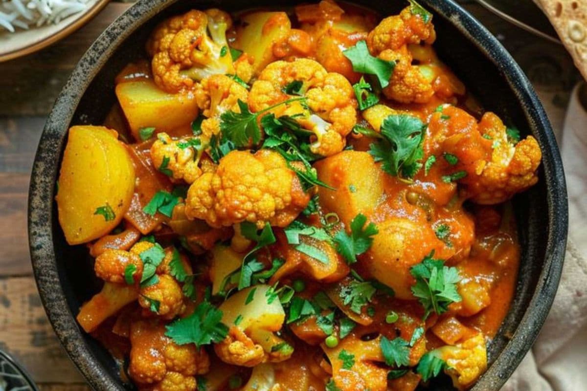 ALOO GOBHI + 2 PLAIN PARATHA