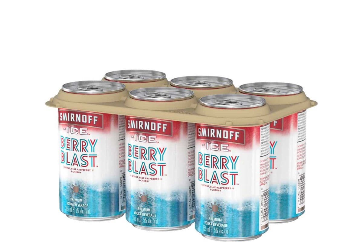 Smirnoff Ice Berry Blast 6 Cans - 4.50% ABV (1 x 355 ml)