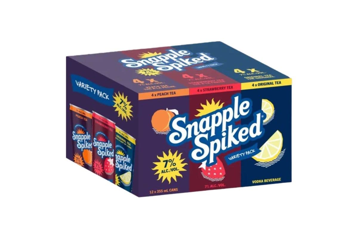 312476 - Snapple Spiked 7% Variety Pack (12 x 341 ml)