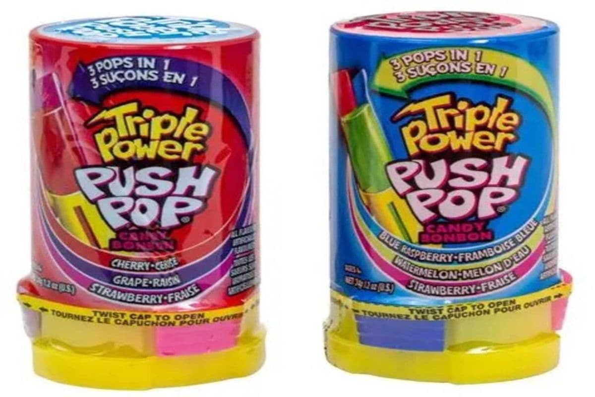 Push Pop Triple Push Blueberry (34g)