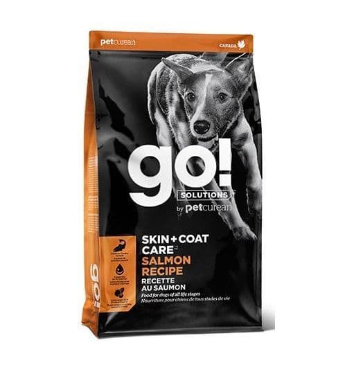Petcurean Go! Solutions Skin + Coat Care Salmon Recipe With Grains For Dogs
